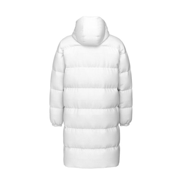 Unisex Long Down Jacket (White) - Image 5