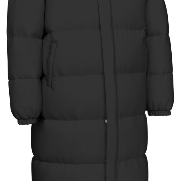 Unisex Long Down Jacket (Black) - Image 8